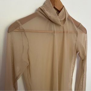 SOLD-Eliza Faulkner Mesh Turtleneck